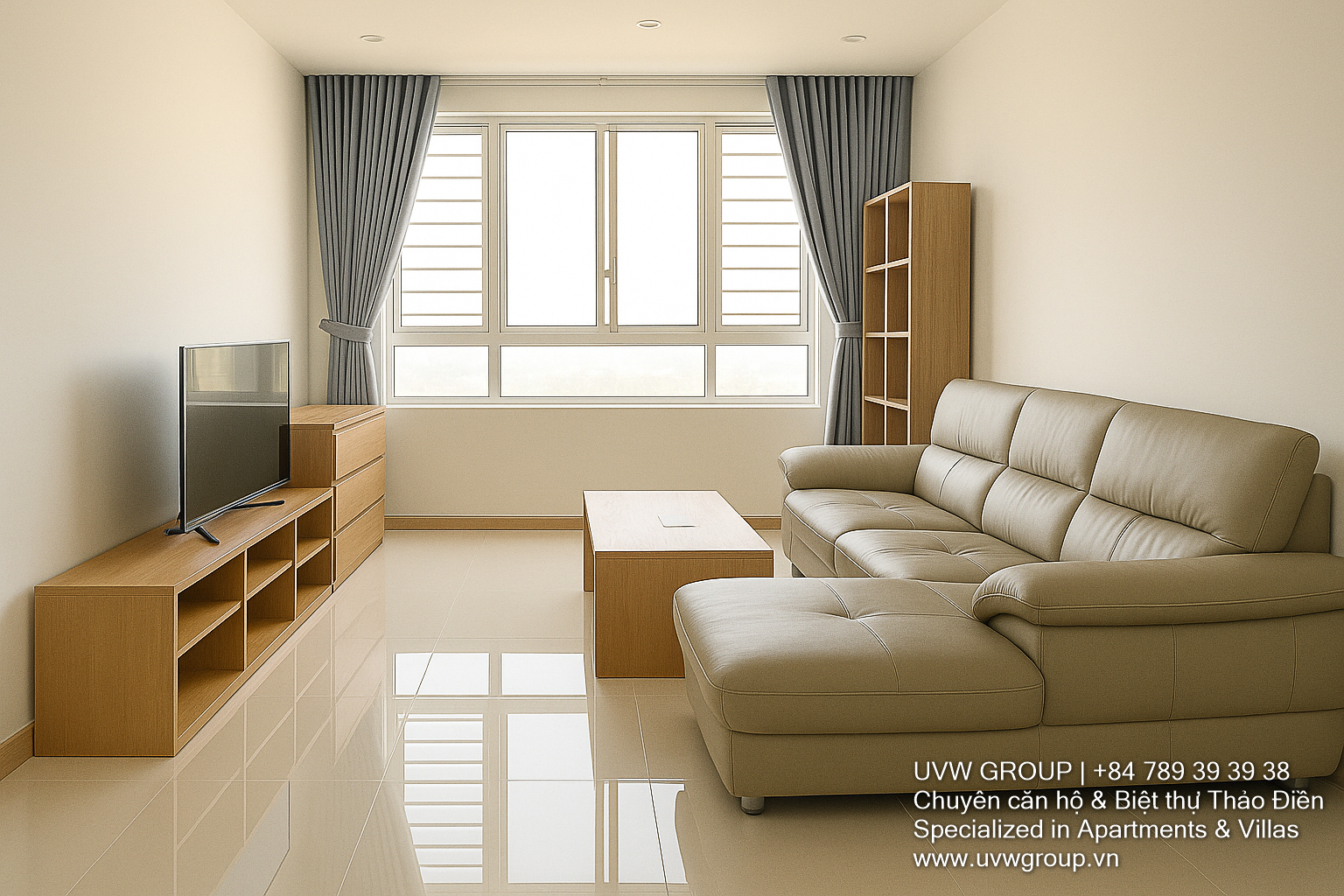 For Rent – Tropic Garden 3BR Apartment | 114m² Corner Unit | River View | $1,200