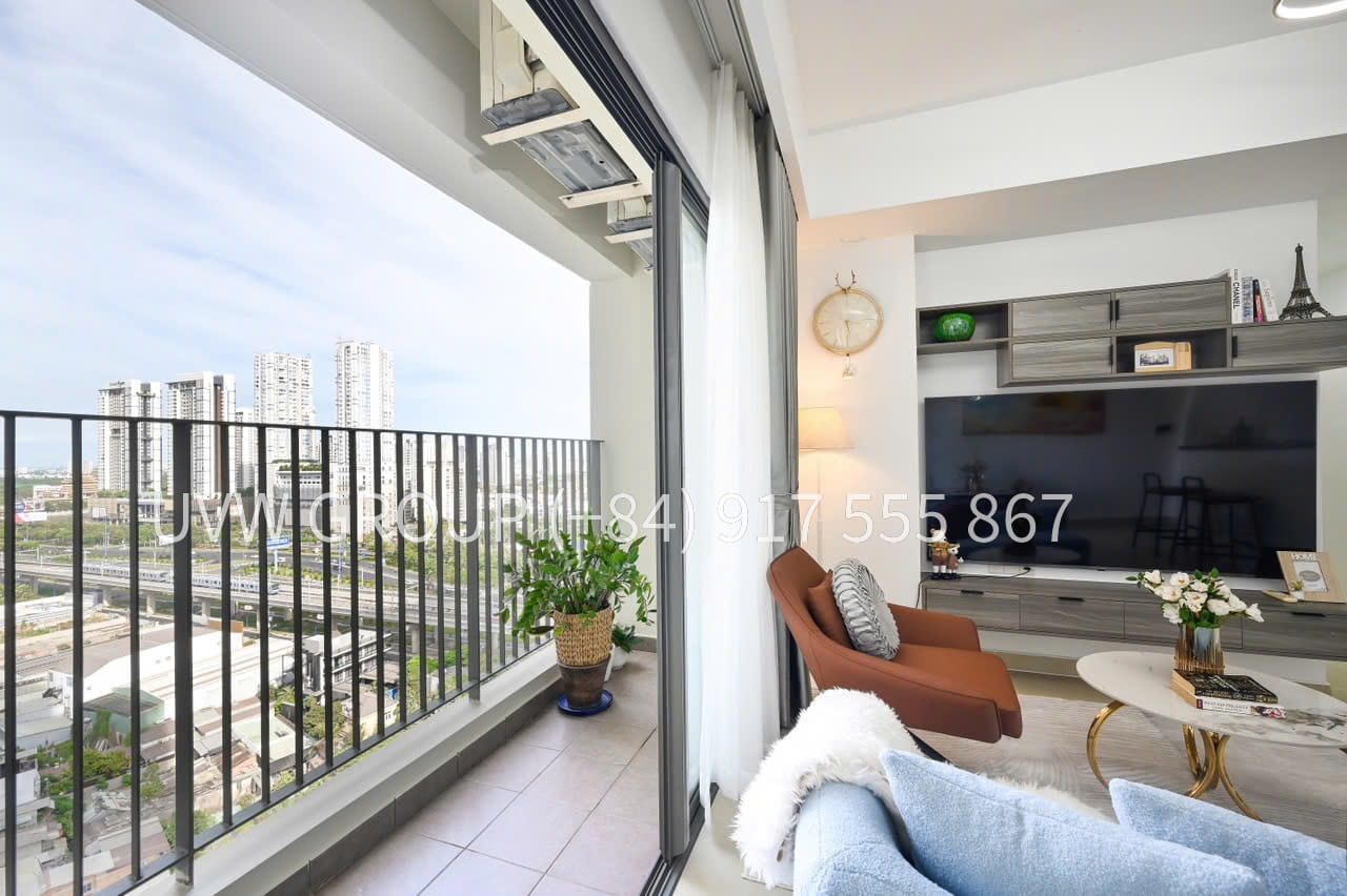 Căn hộ 2PN cho thuê tại Masteri Thảo Điền | 71m² View Tây Nam | $1,000