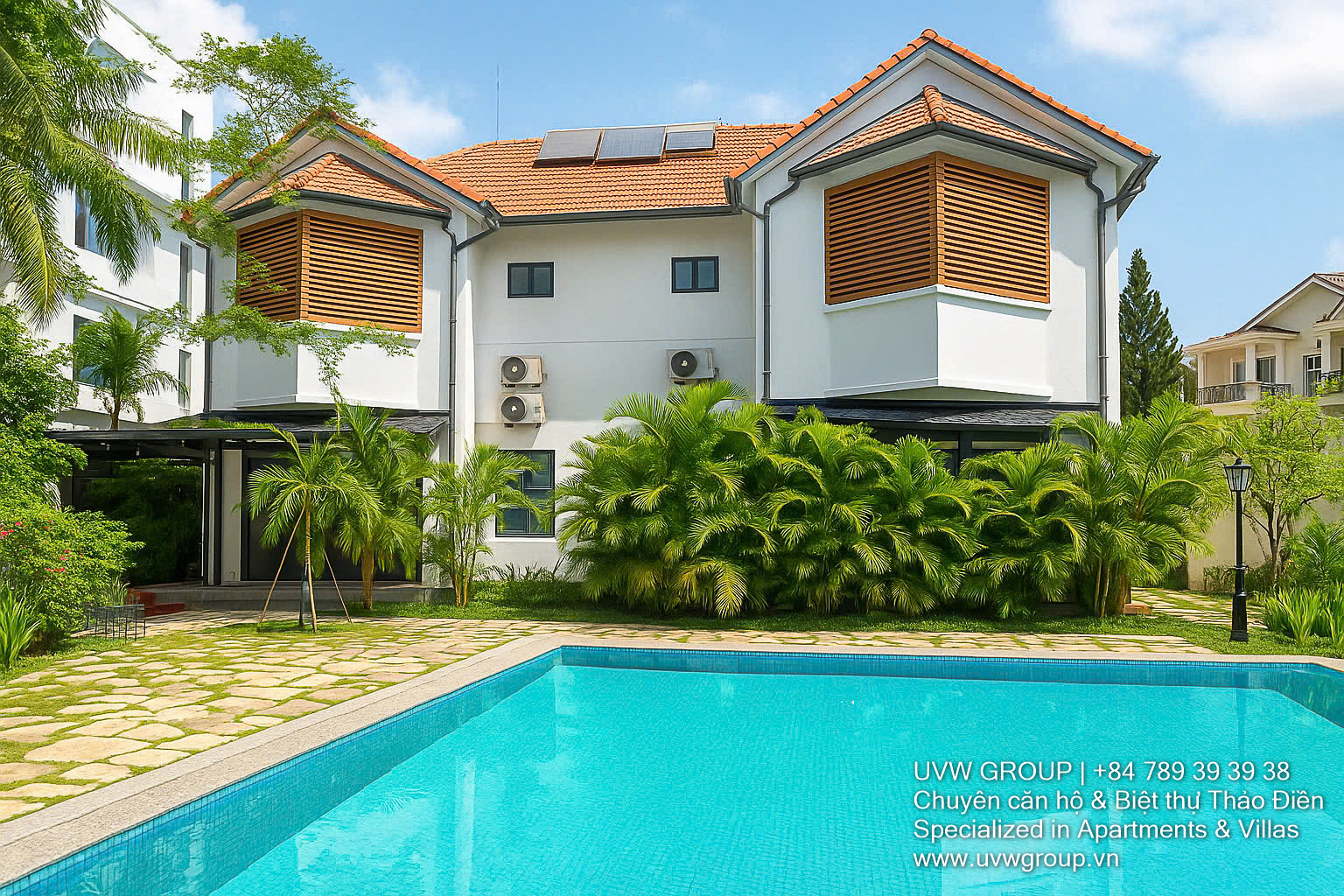 Biệt thự cho thuê tại Thảo Điền Compound | 3PN | 250m² | Hồ bơi + Sân vườn | $3,500