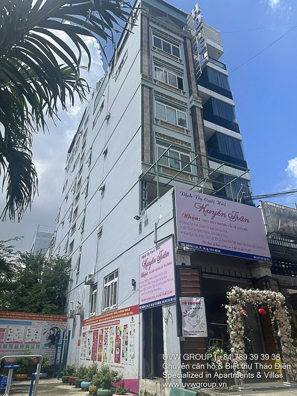 Frontage Building for Sale on Hong Lac, Tan Binh | 92m² | 5 Floors | $1.6 Million