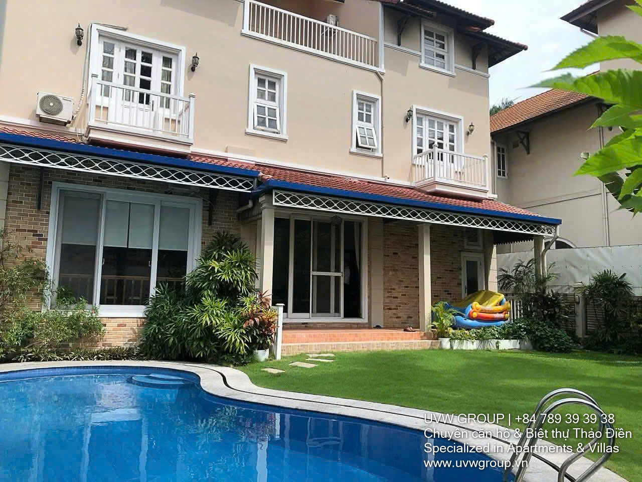 Biệt thự sang trọng cho thuê tại Thảo Điền | 4PN + Văn phòng | 500m² | $5,000