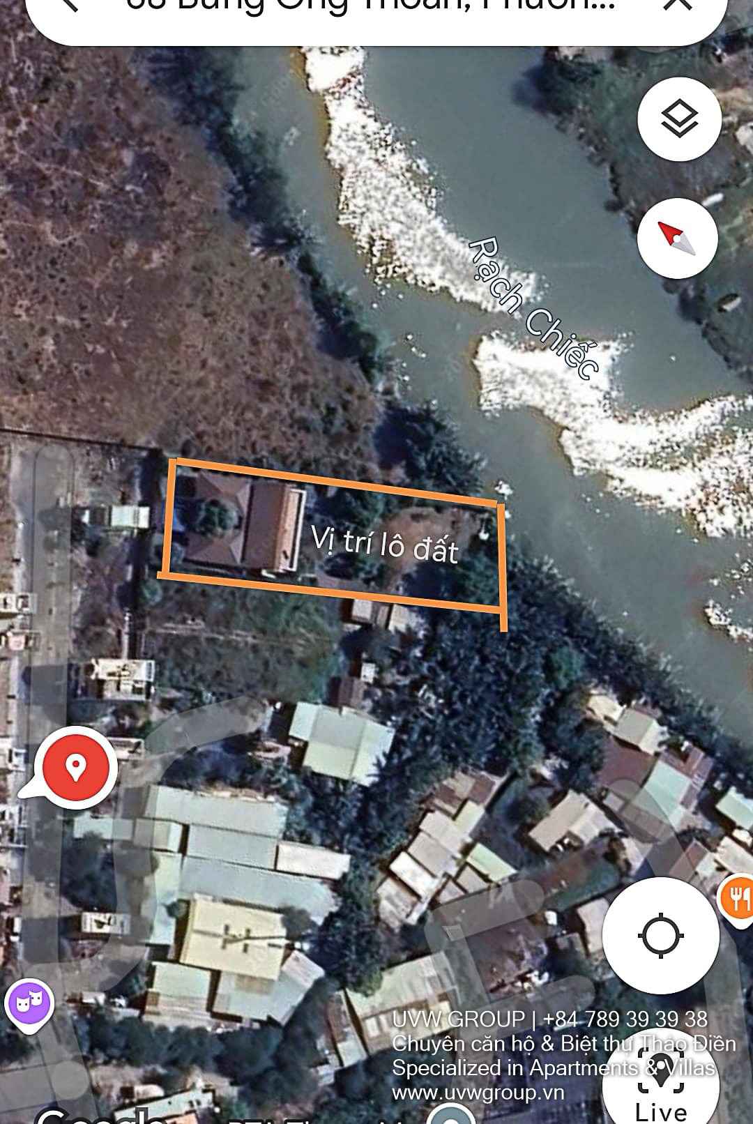 Riverside Land for Sale in District 9 | 1,400m² | 33 Billion VND – Bung Ong Thoan