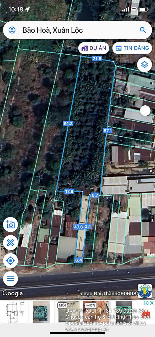 Investment Land with 1,700m² Residential Potential in Xuan Loc – 2,561m² | $228K