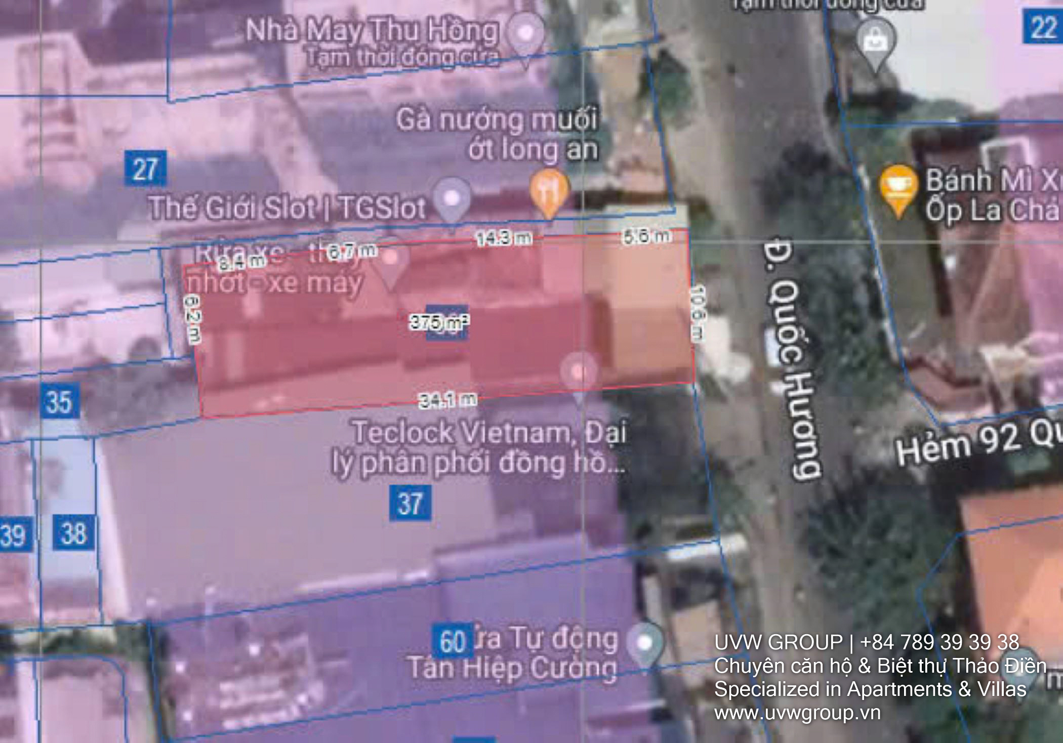 Land for Sale – 119 Quoc Huong, Thao Dien | 365.3m² | 11.5m Front | VND 85 Billion