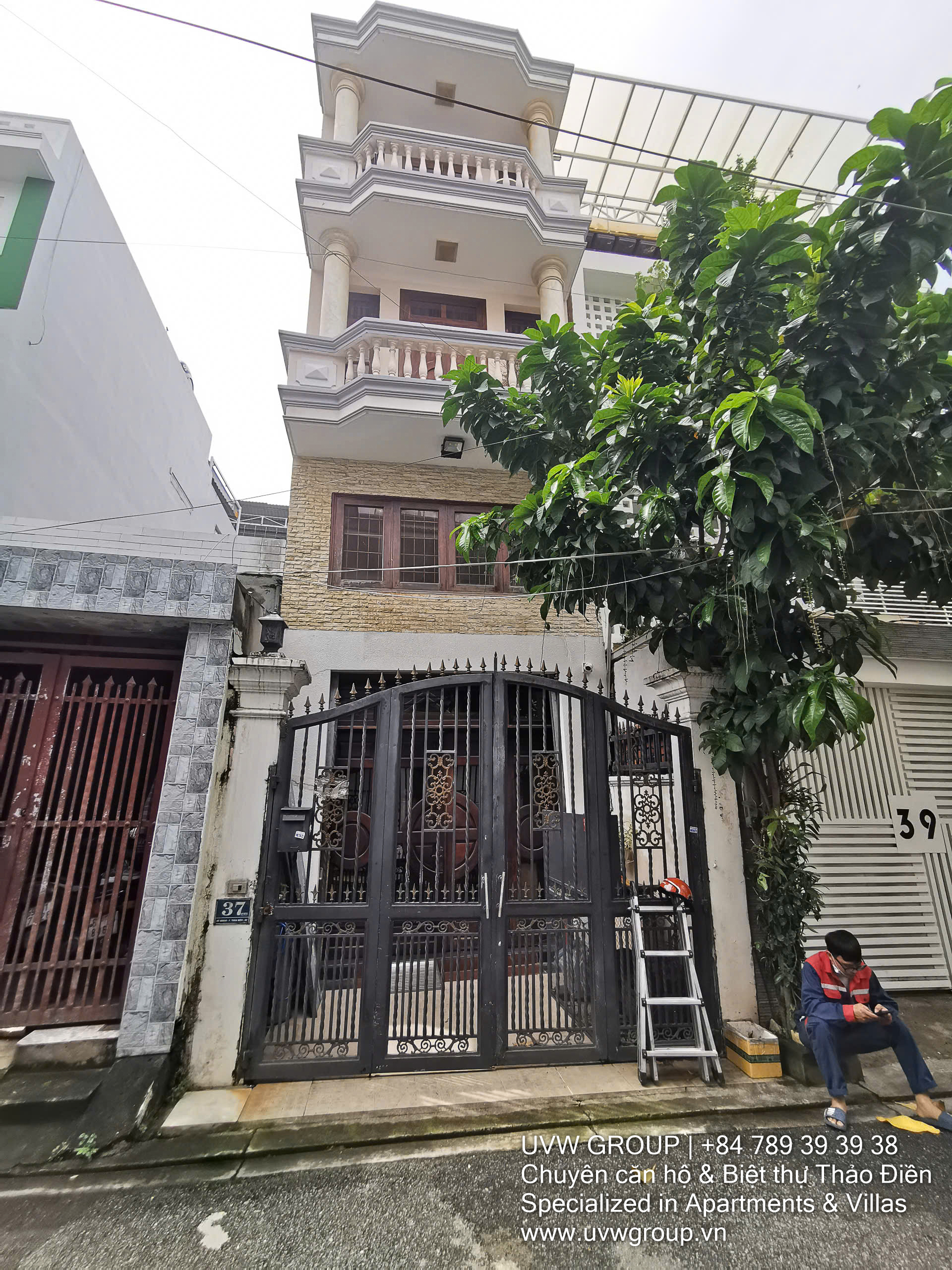 Whole House for Rent in Thao Dien | 250m² | 3 Floors + Terrace | $1,520