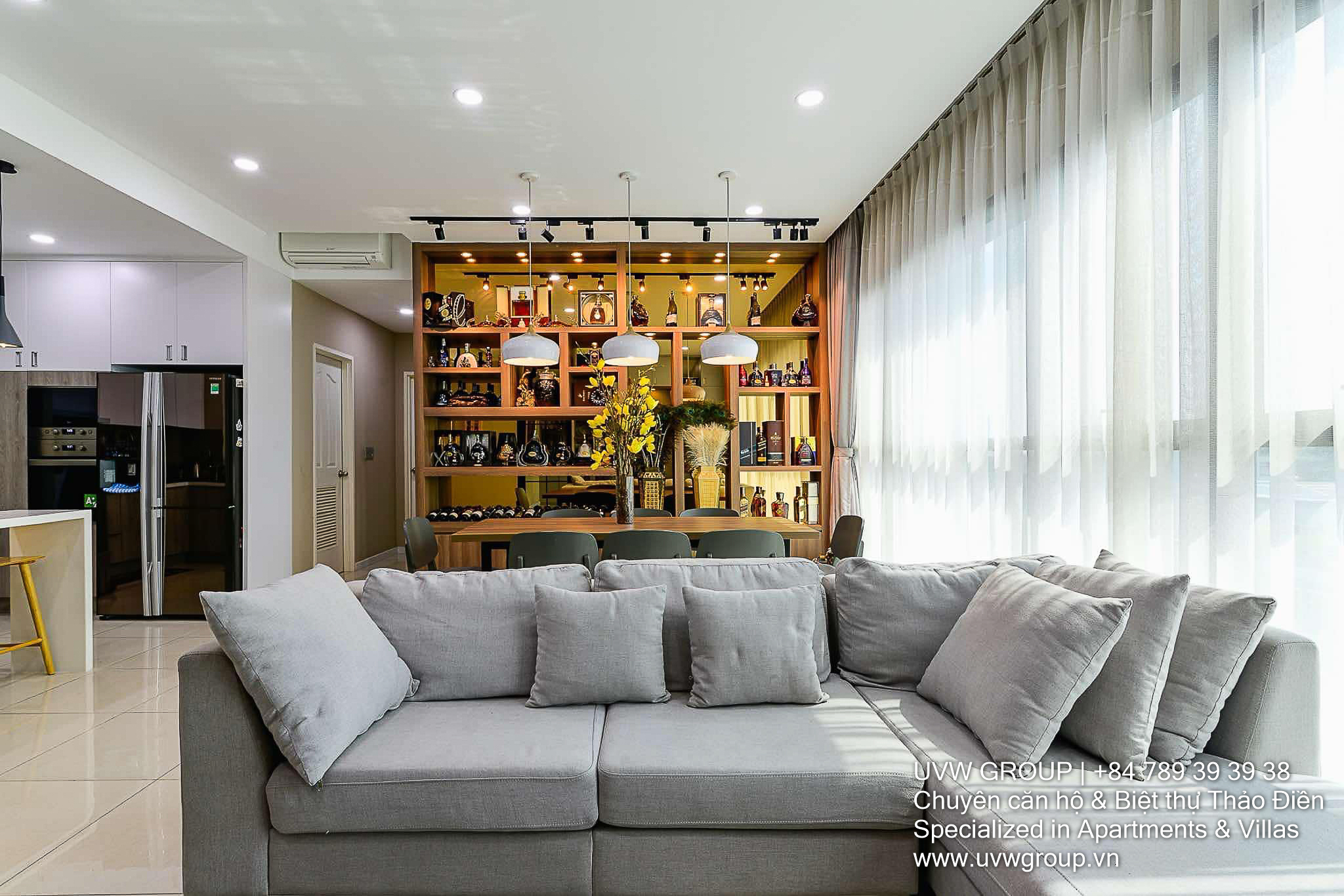Cho thuê căn hộ 3 phòng ngủ The Ascent tại Thảo Điền | 100m² | 1.700 đô la bao gồm phí