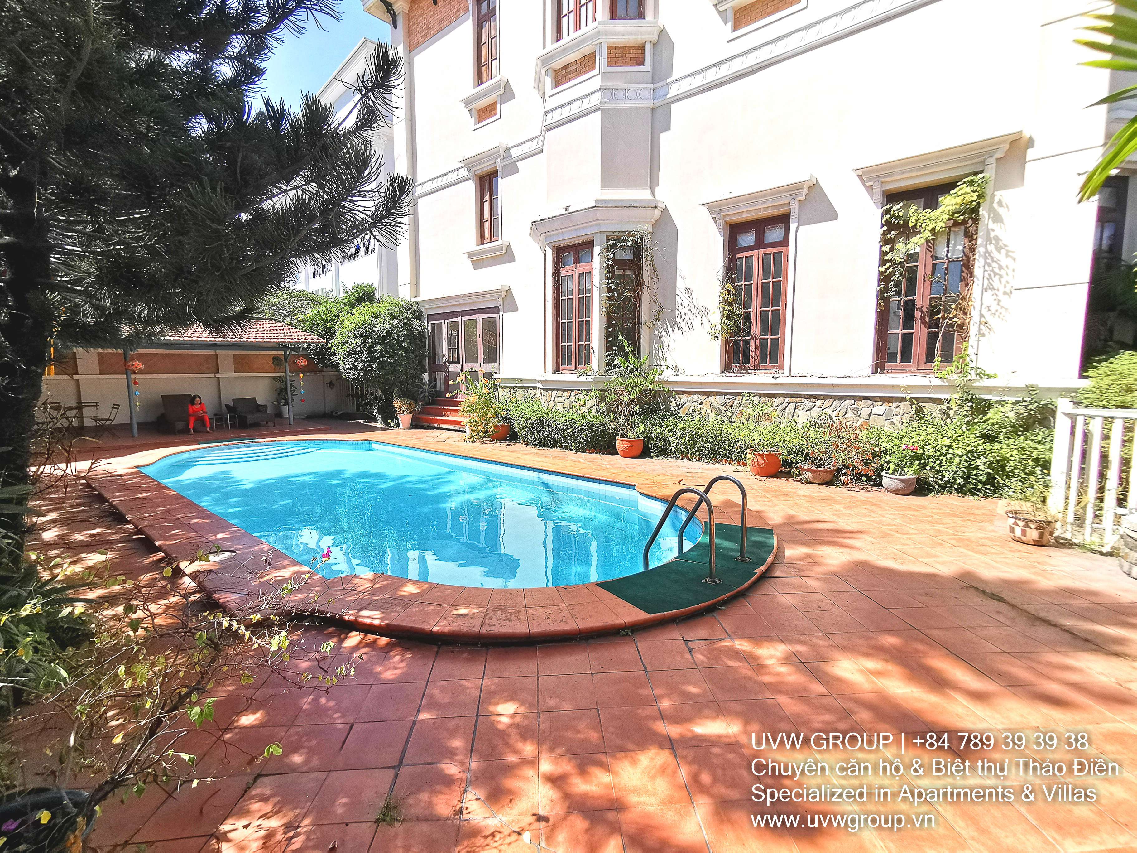 Villa for Rent in Thao Dien | 5BR | 800m² | Basic Furnished | 137 Million VND
