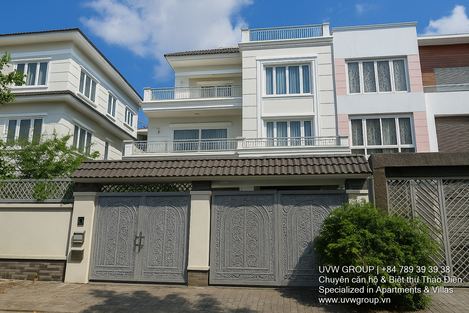 Biệt thự hồ bơi sang trọng cho thuê ngắn hạn tại Phú Mỹ, Quận 7 | 6PN | Hồ bơi trên sân thượng | Karaoke | $450–$550